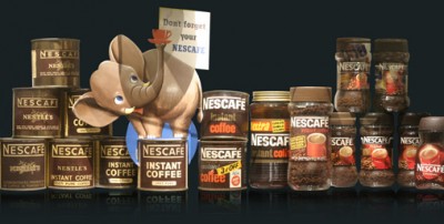 changing design of nescafe packaging